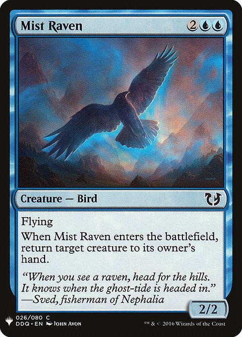 《霧鴉/Mist Raven》[PWシンボル付き再版] 青C